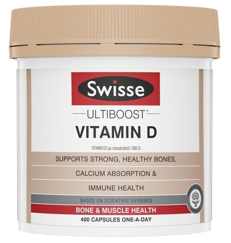 Swisse Ultiboost Vitamin D 400 Capsules ozhealthexperts