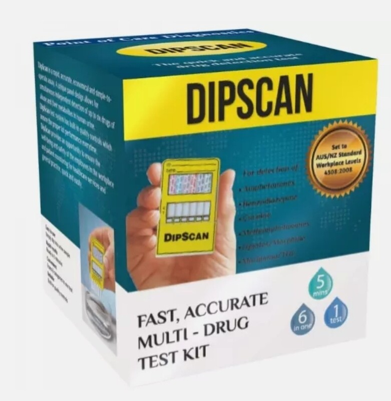 DipScan Multi Drug Testing Kit Urine Test Quick Accurate Screening FREE POSTAGE ozhealthexperts 