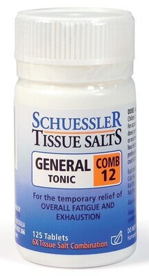 2 × Martin & Pleasance Tissue Salts Comb 12 General Tonic 125 Tablets ozhealthexperts