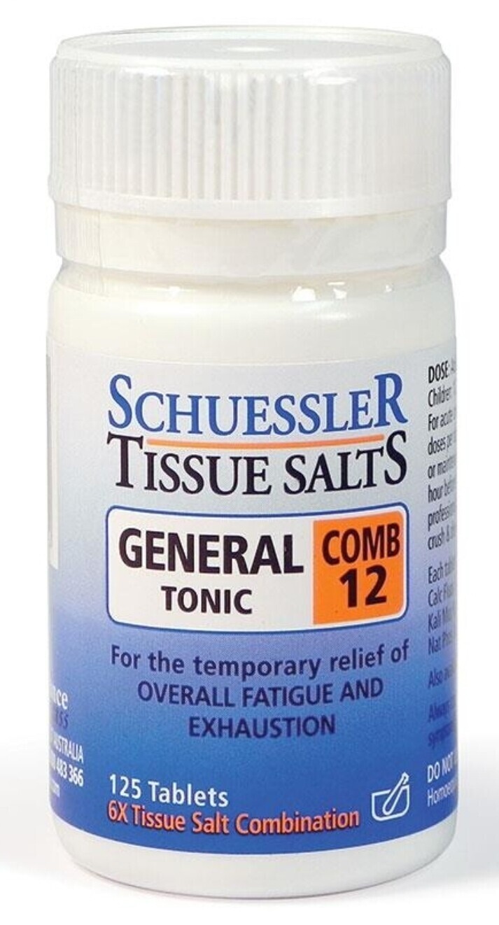 2 × Martin & Pleasance Tissue Salts Comb 12 General Tonic 125 Tablets ozhealthexperts