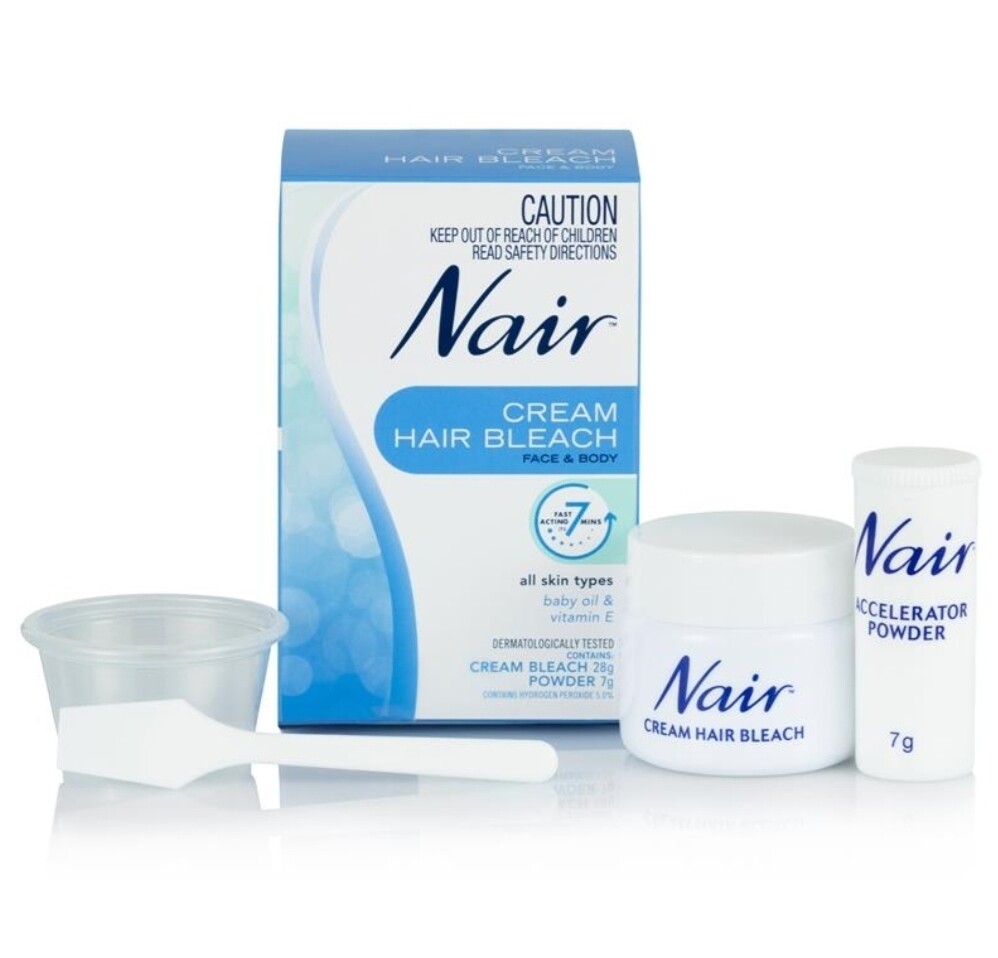 2 × Nair Cream Bleach for Face & Body 28g + 7g ozhealthexperts