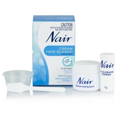 2 × Nair Cream Bleach for Face & Body 28g + 7g ozhealthexperts