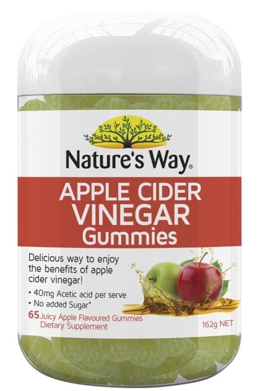 Nature's Way Apple Cider Vinegar 65 Gummies ozhealthexperts