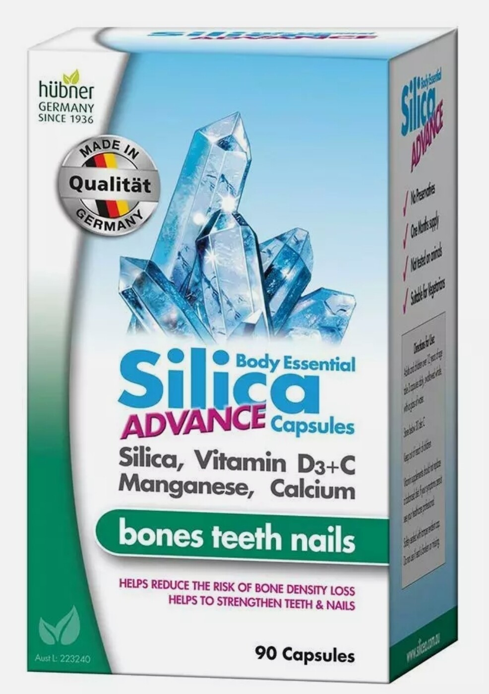 Silicea Body Essentials Silicea Advance Capsules 90c ozhealthexperts