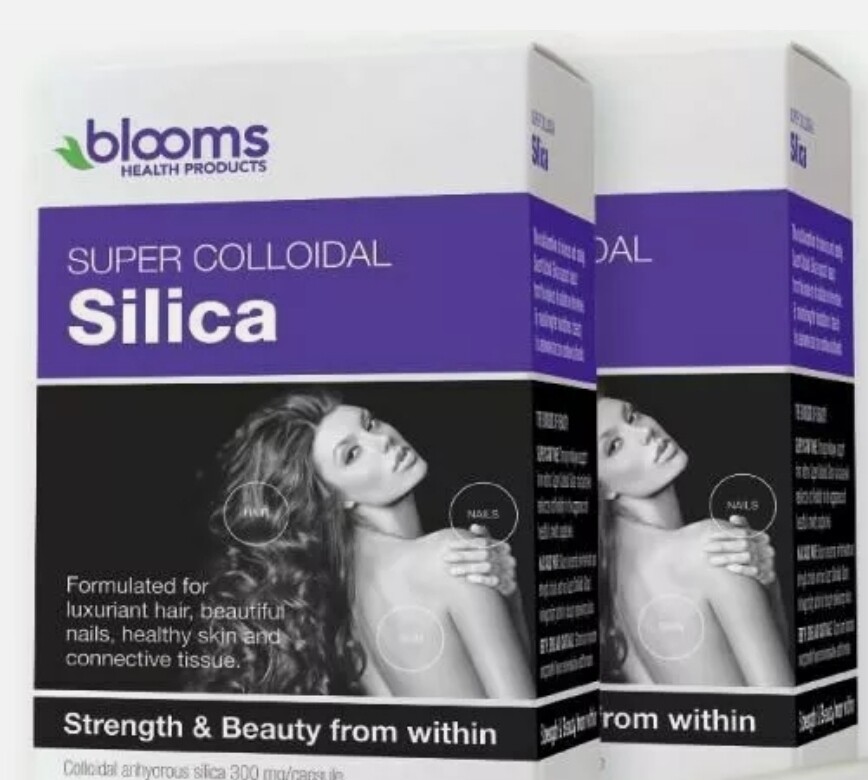 2 × Henry Blooms Super Colloidal Silica 300mg 60 Vegetarian Capsules ozhealthexperts