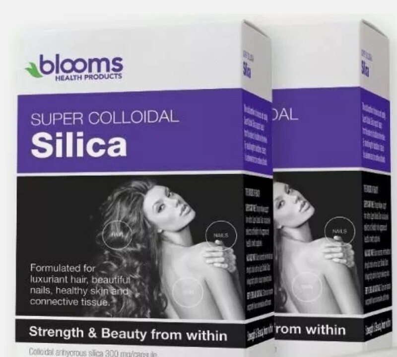 2 × Henry Blooms Super Colloidal Silica 300mg 60 Vegetarian Capsules ozhealthexperts