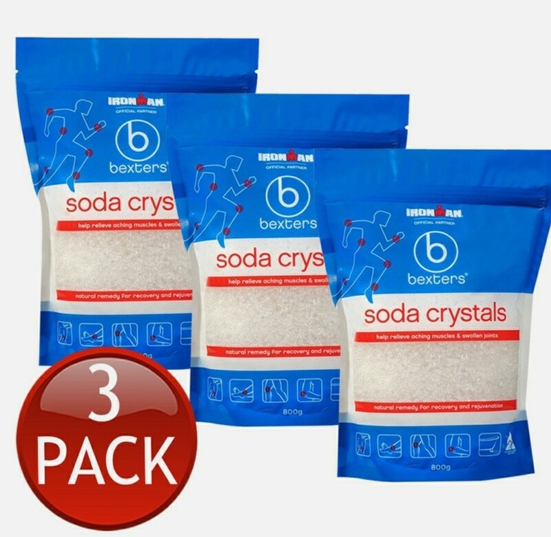 3 x BEXTERS SODA CRYSTALS HELP RELIEVE ACHING MUSCLE JOINTS SPORTS RECOVERY 800g OzHealthExperts