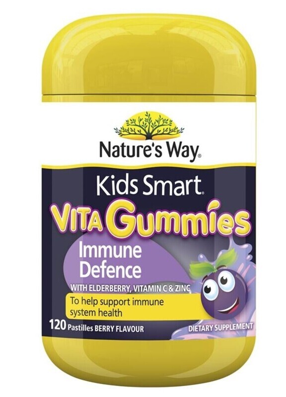 2 × Nature's Way Kids Smart Vita Gummies Immune Defence 120 Gummies ozhealthexperts