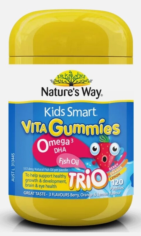 Nature's Way Kids Smart Vita Gummies Omega-3 120 Gummies ozhealthexperts
