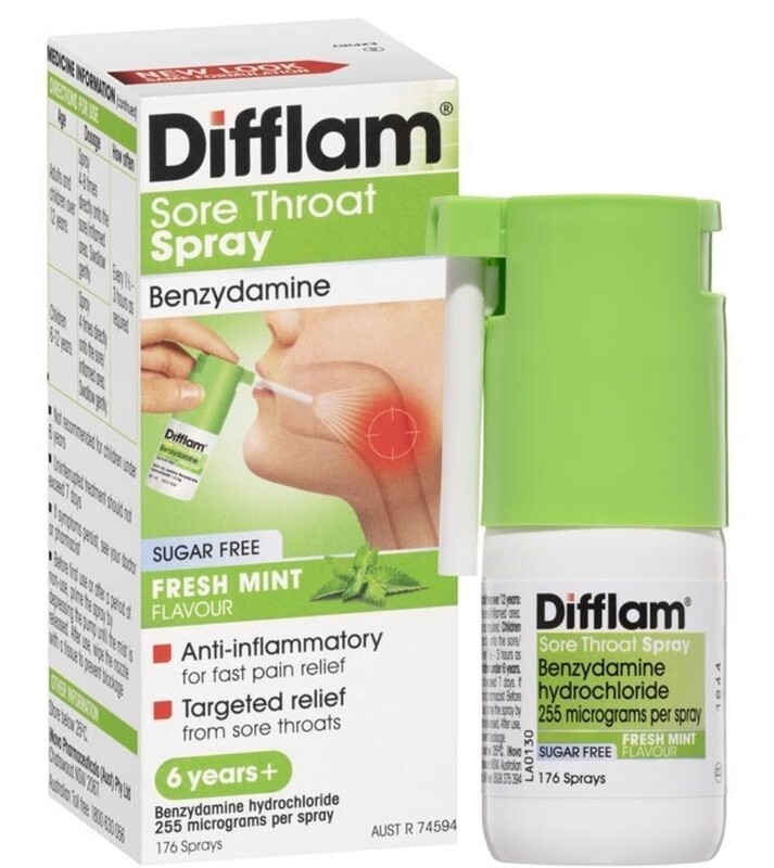 Difflam Sore Throat Spray 176 Sprays 30ml ozhealthexperts 