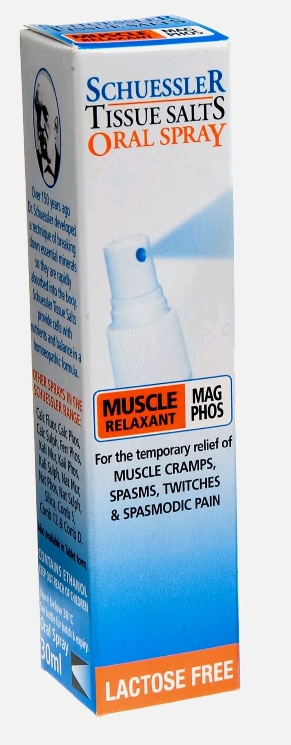 Schuessler Tissue Salts 30ML Spray - Mag Phos ozhealthexperts