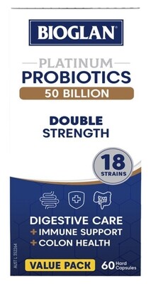 Bioglan Platinum Probiotic 50 Billion 60 Capsules ozhealthexperts