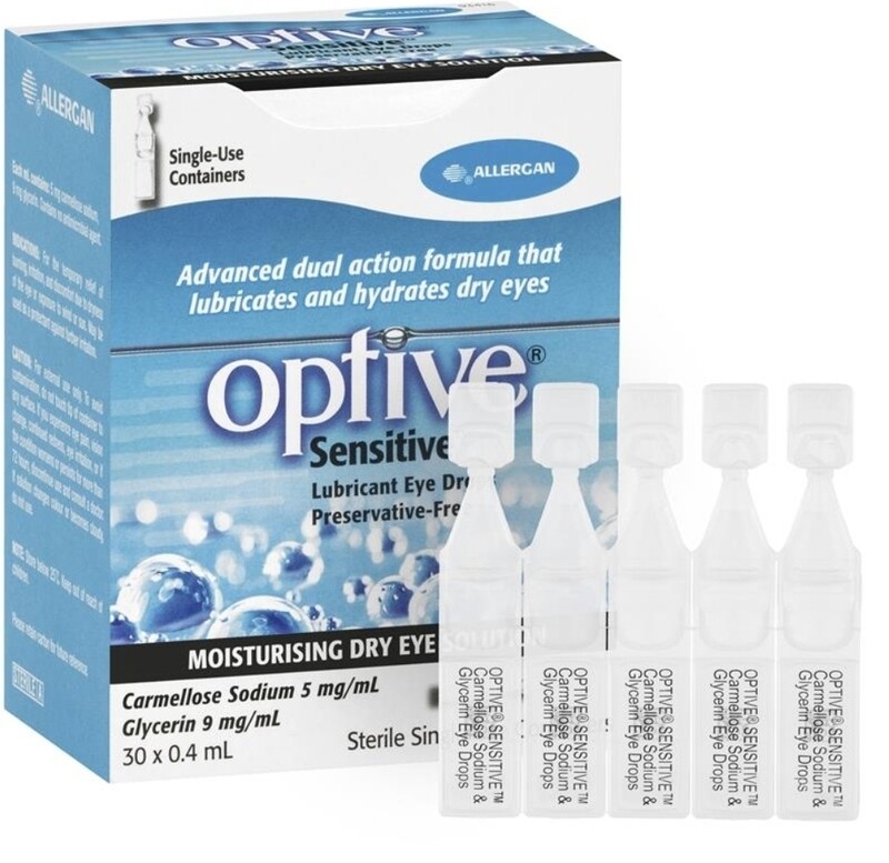 2 × Optive Sensitive Eye Drops 30 x 0.4ml ozhealthexperts