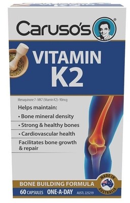 Carusos Vitamin K2 60 Capsules ozhealthexperts