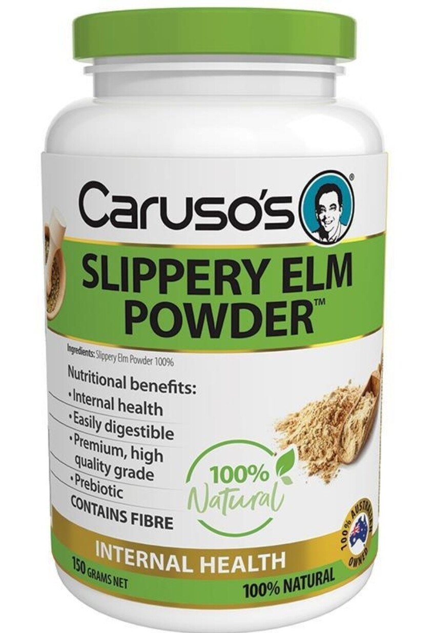 Carusos Slippery Elm Powder 150g Powder ozhealthexperts