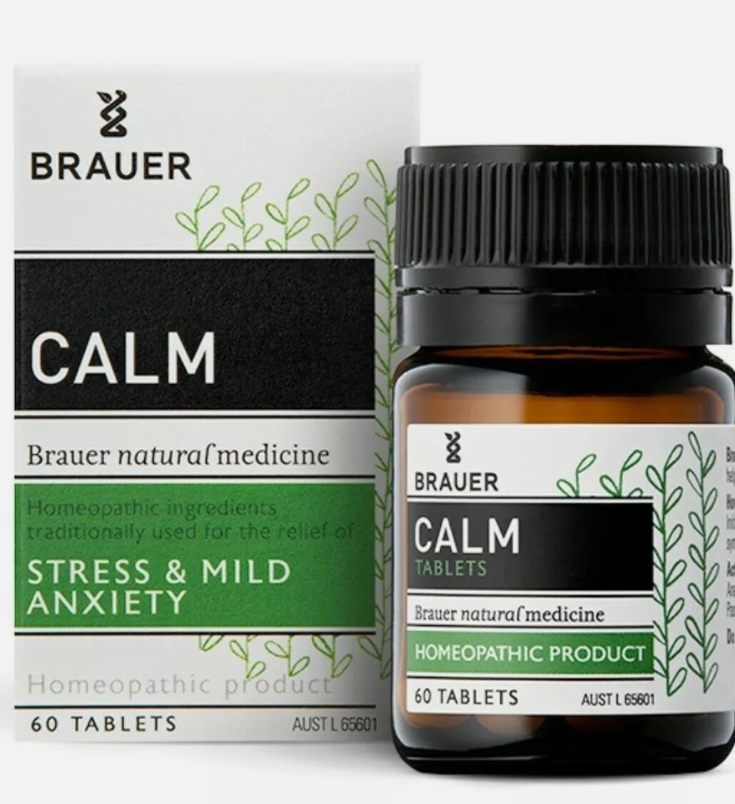 Brauer Calm 60 Tablets Natural Stress & Mild Anxiety Relief Restlessness ozhealthexperts