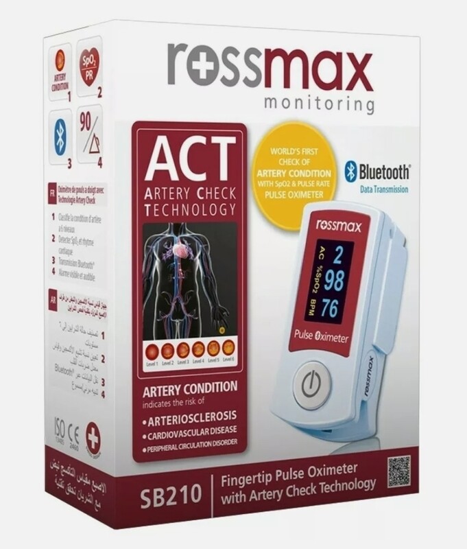 Rossmax Fingertip Pulse Oximeter with Artery Check Technology Monitoring ozhealthexperts