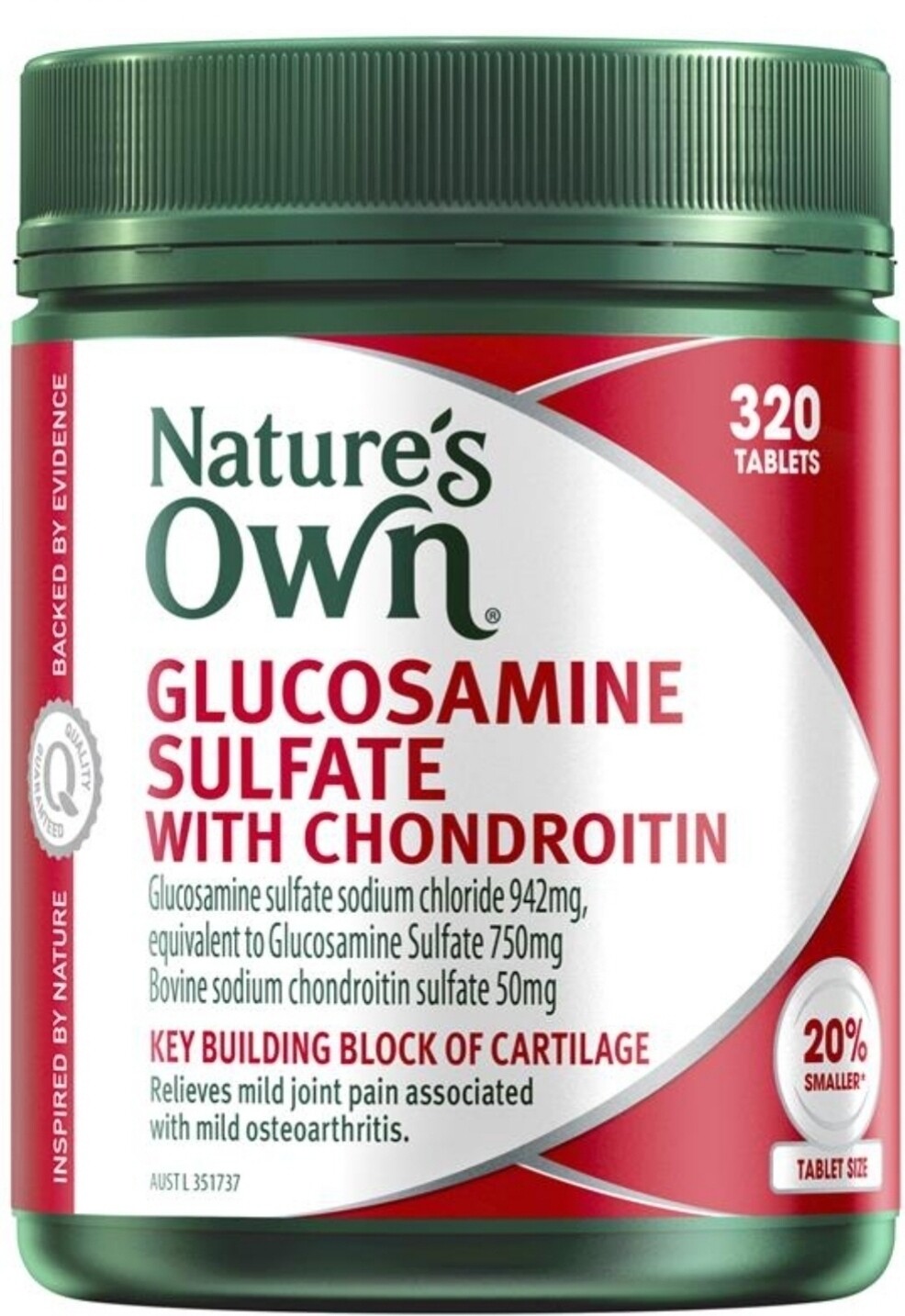 Nature's Own Glucosamine With Chondroitin 320 Tablets OzHealthExperts