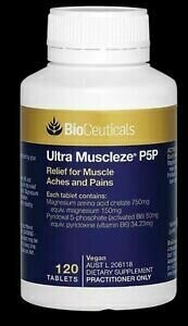 2 × BioCeuticals Ultra Muscleze P5P 120 Tablets Muscles UltraMag® Magnesium Vegan Ozhealthexperts