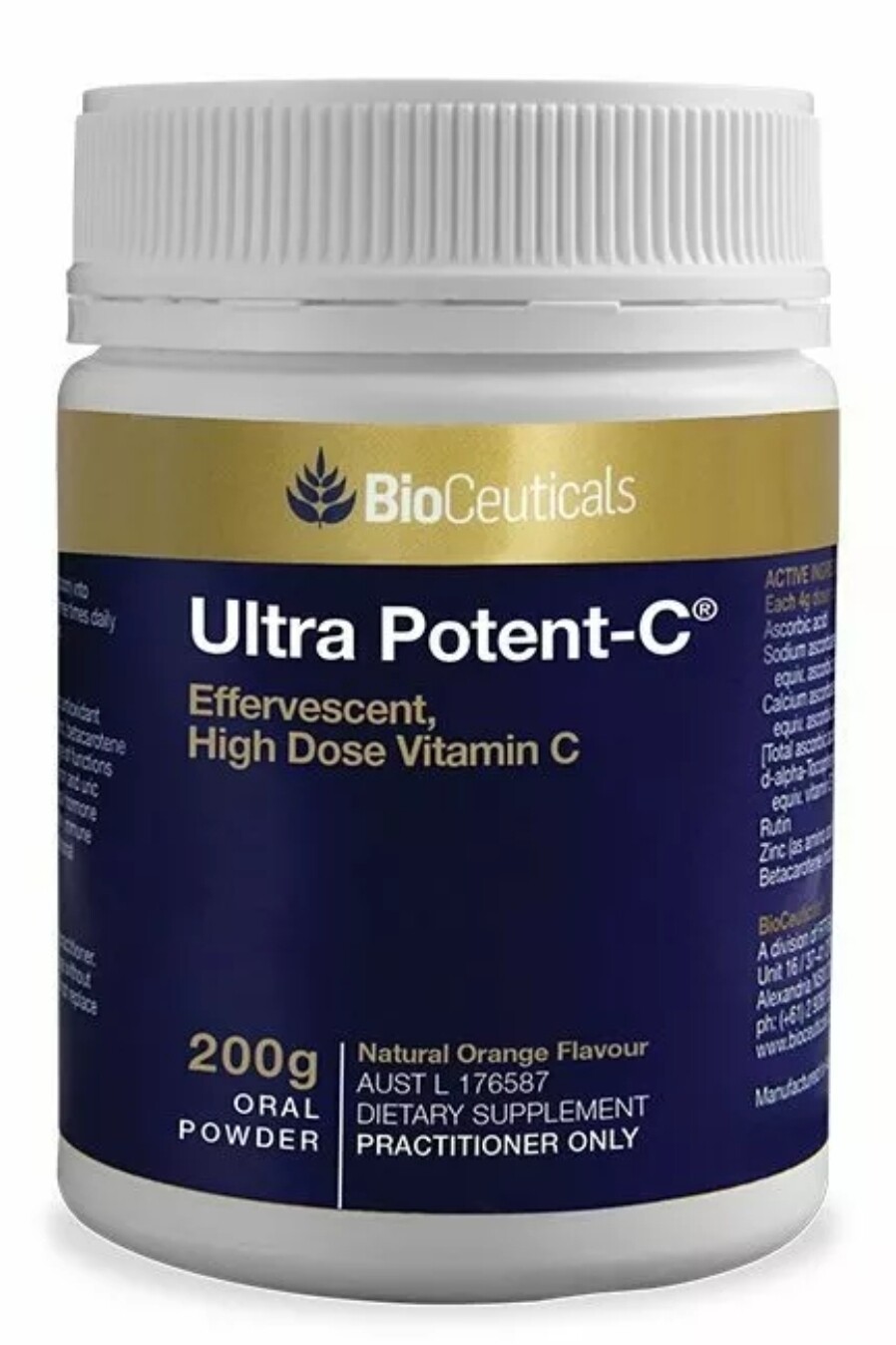 Bioceuticals Ultra Potent C Powder 200g ozhealthexperts