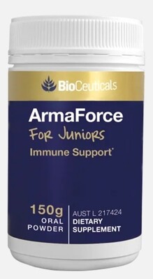 Bioceuticals Armaforce Juniors 150g Immune Booster Support Cold Flu Kids 2 yrs+ ozhealthexperts