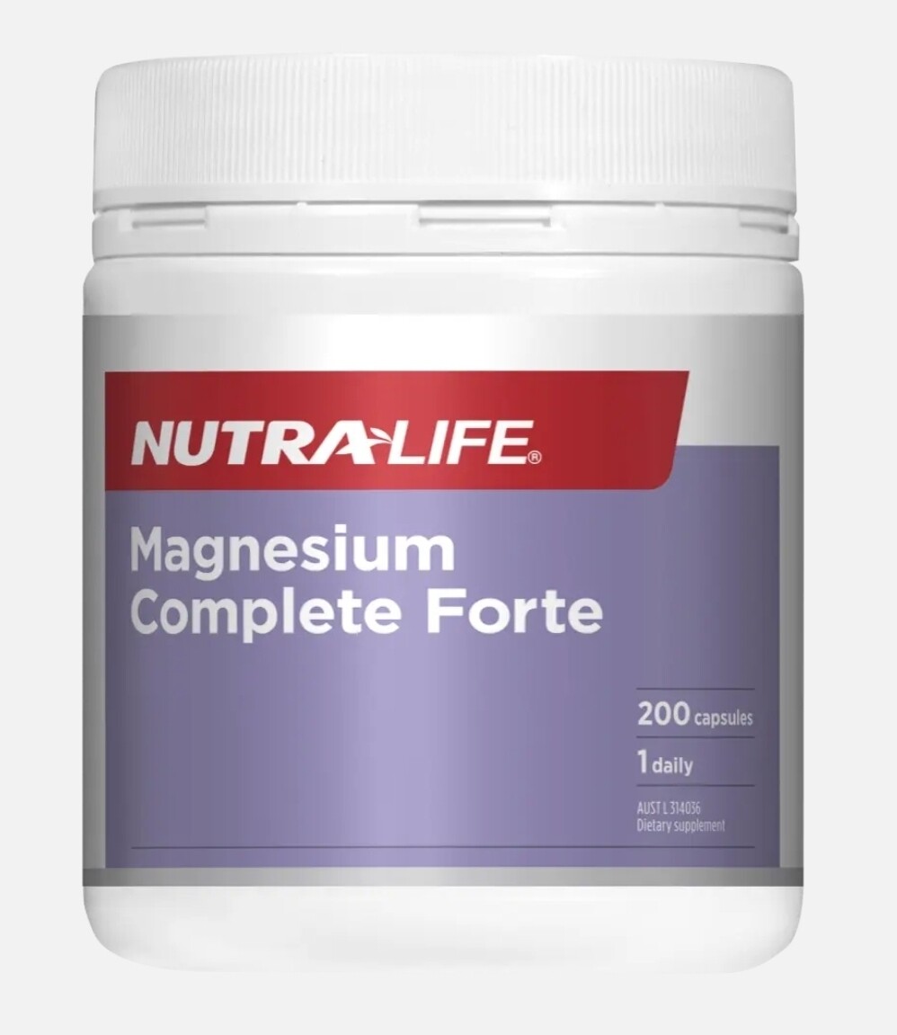 Nutra-Life Magnesium Complete Forte 200 Capsules High Strength 400mg ozhealthexperts