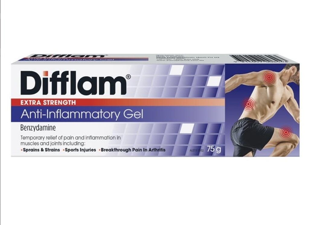 2 × Difflam Gel Extra strength 75gm anti-inflammatory gel - OzHealthExperts