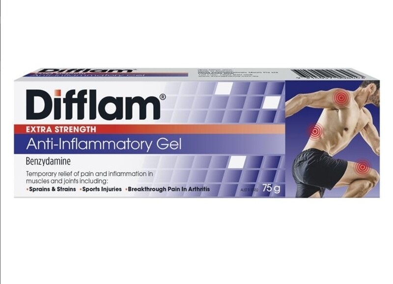 2 × Difflam Gel Extra strength 75gm anti-inflammatory gel - OzHealthExperts