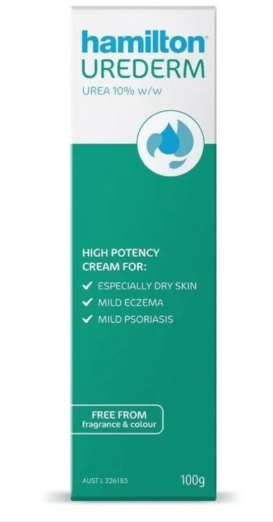 Hamilton Skin Therapy Urederm Cream 100g High Potency Intensive Hydration ozhealthexperts