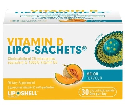 Lipo-Sachets Vitamin D Melon 5g 30 Sachets ozhealthexperts