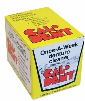 Caldent Denture Cleaner 16 Sachets for Mouthguards & Orthodontic ozhealthexperts