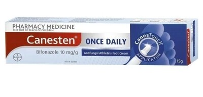 2 × Canesten Once Daily Bifonazole with Canes Touch Applicator 15g Cream Antifungal ozhealthexperts