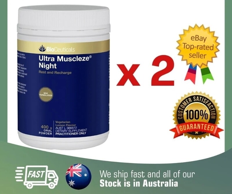 2 x BIOCEUTICALS ULTRA MUSCLEZE NIGHT 400GM + FREE SAME DAY SHIPPING ozhealthexperts