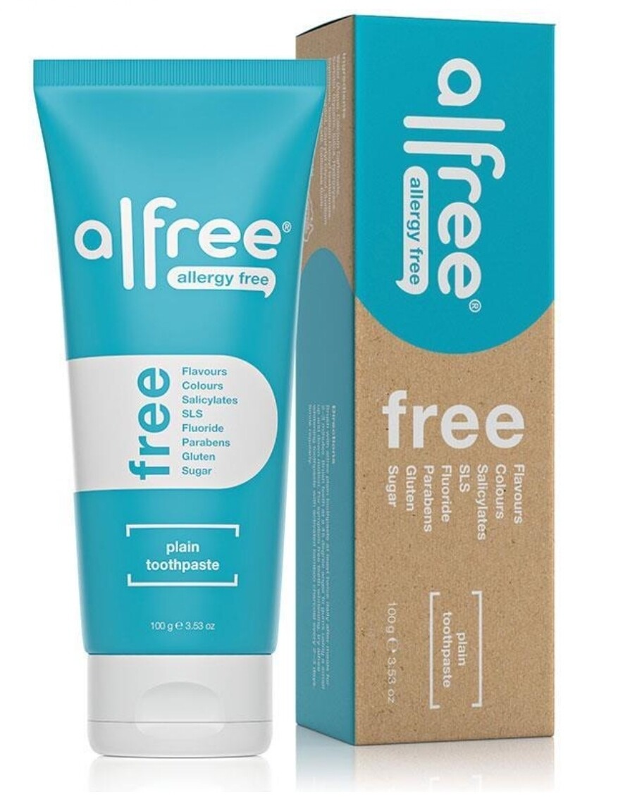 2 × Alfree Plain Toothpaste 100g Free express post OzHealthExperts