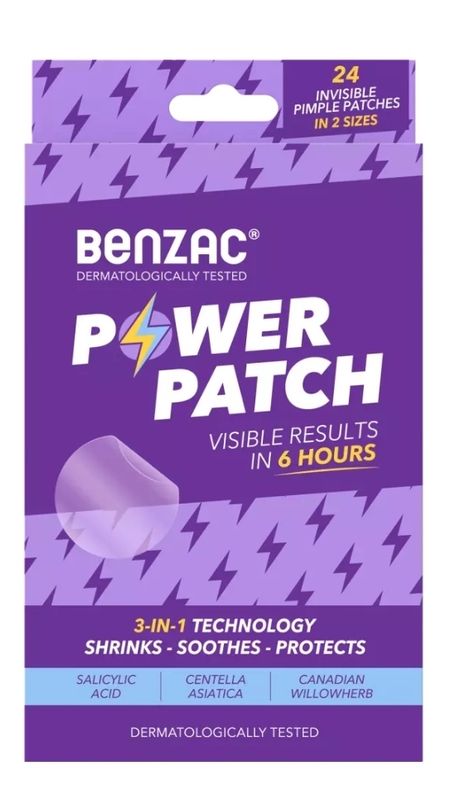 Benzac Power Patch 24 Pack 3 In 1 Technology Shrinks Soothes Protects ozhealthexperts