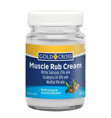 Gold Cross Muscle Rub Cream 100g Methyl Salicylate Compound Cream  ozhealthexperts