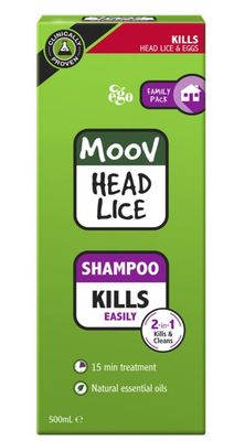 Moov Head Lice Shampoo 500Ml - Lice/Nits Family pack ozhealthexperts