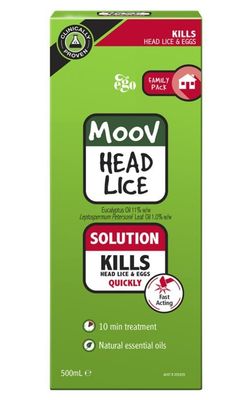 Ego Moov Head Lice Solution 500ml  Family Pack ozhealthexperts