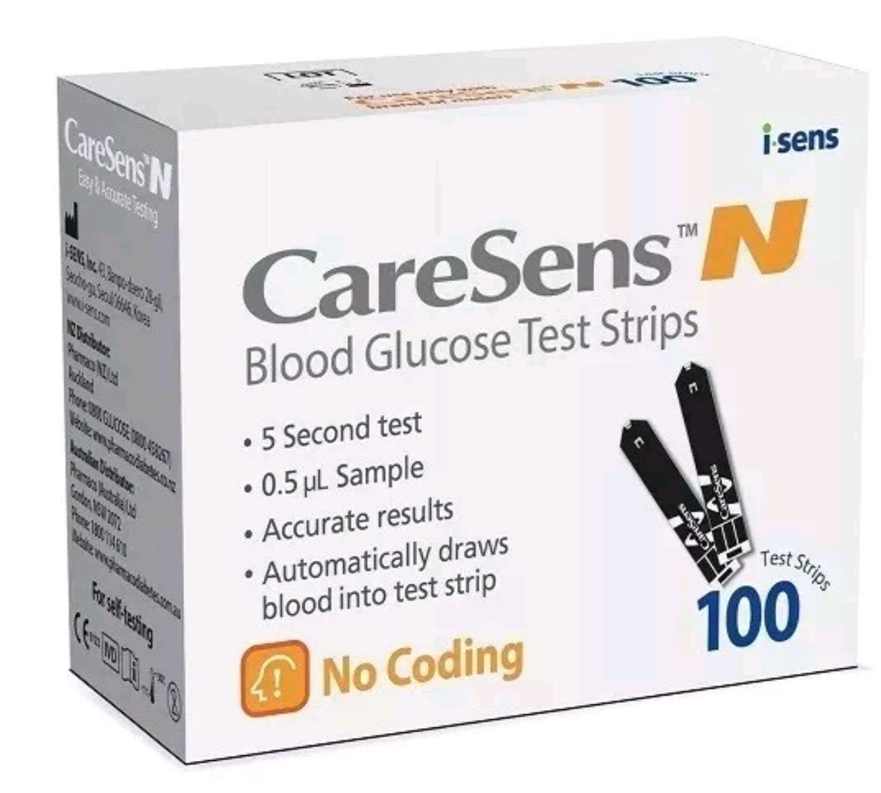 Caresens N Blood Glucose meter plus 100 Test Strips  ozhealthexperts