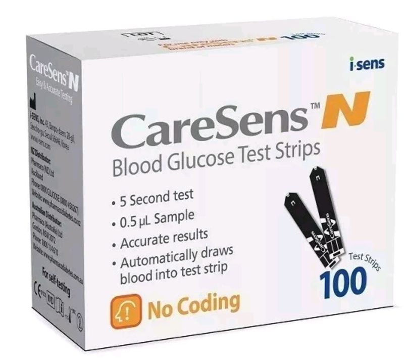 Caresens N Blood Glucose meter plus 100 Test Strips  ozhealthexperts