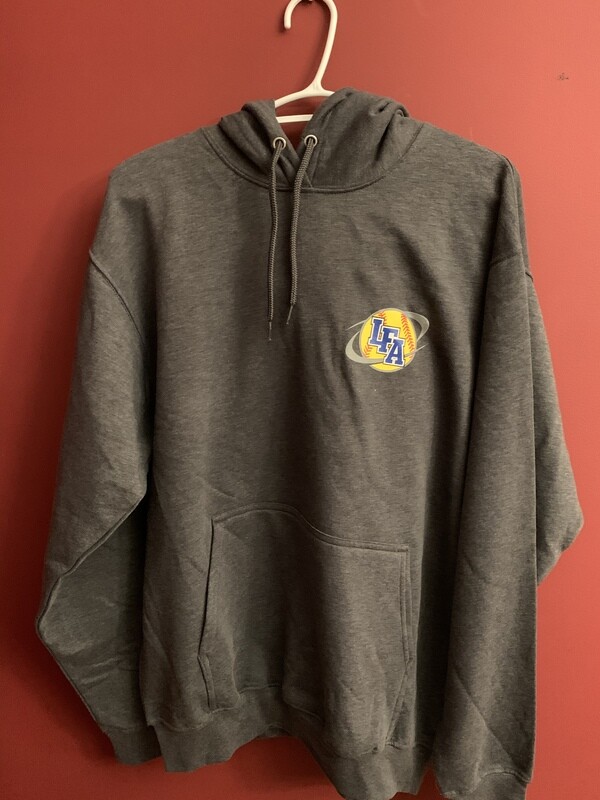 LFA logo Gray Hoodie - Adult MEDIUM