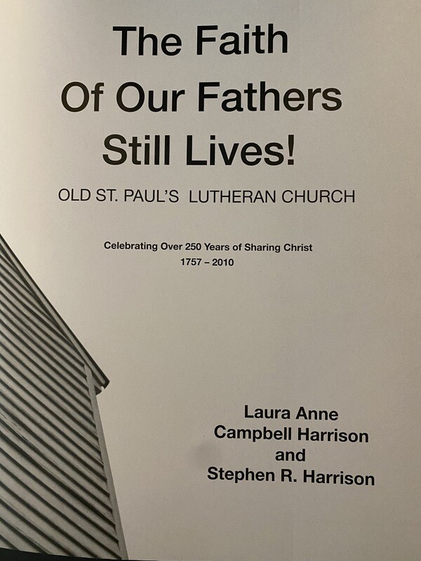 Old Saint Paul&#39;s Lutheran Church Book