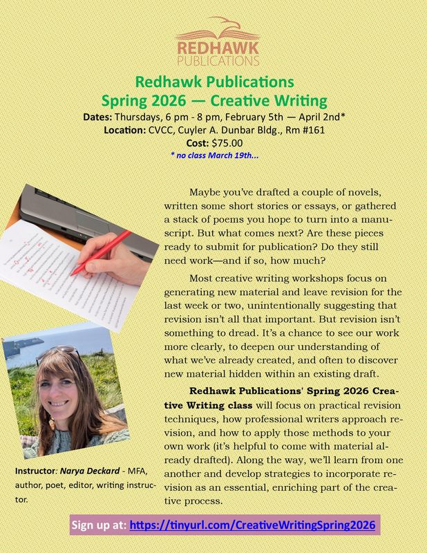 Spring 2026 - Creative Writing