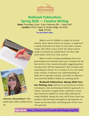 Spring 2026 - Creative Writing