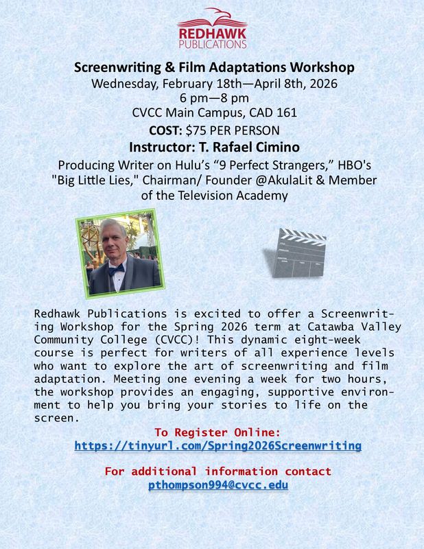 Spring 2026 - Screenwriting &amp; Film Adaptations Workshop