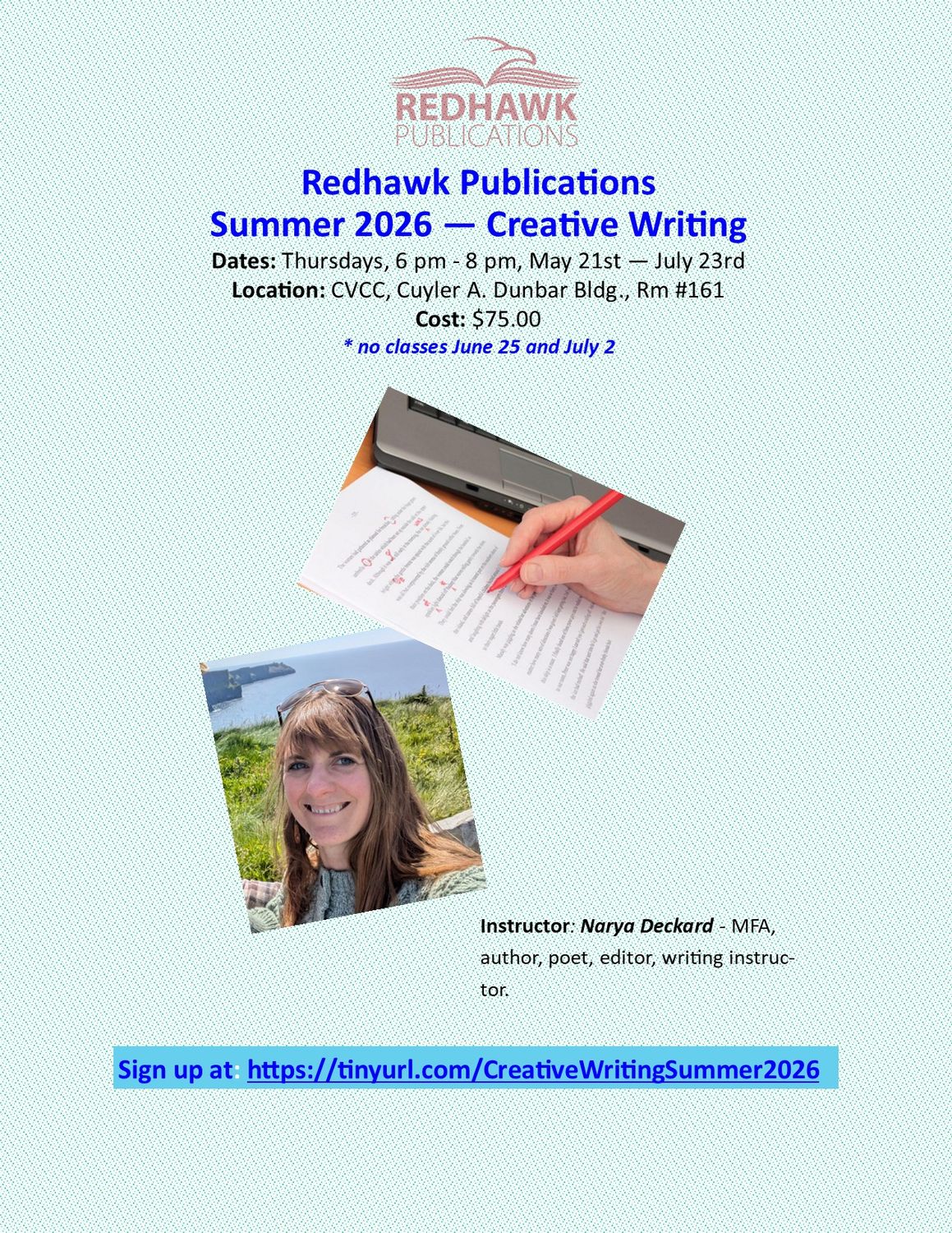 Summer 2026 - Creative Writing