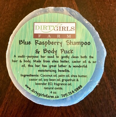 Blue Raspberry Shampoo & Body Puck