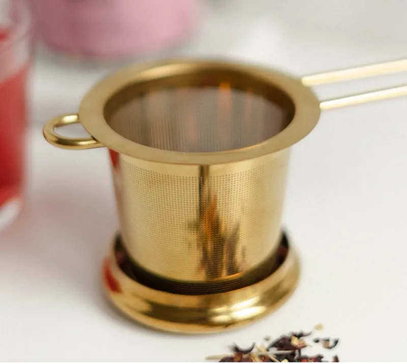 Gold Goddess Tea Strainer