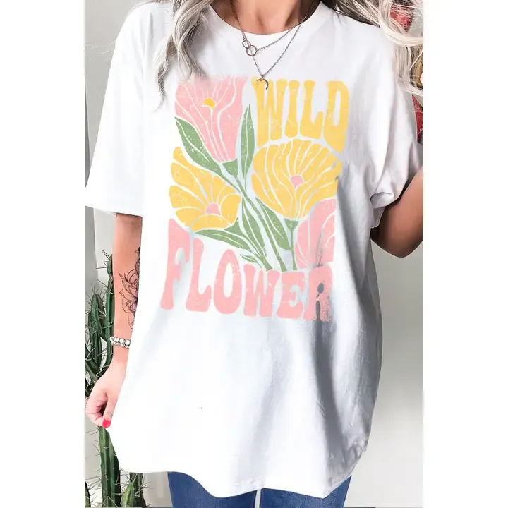 Unisex Oversized - Wild Flower