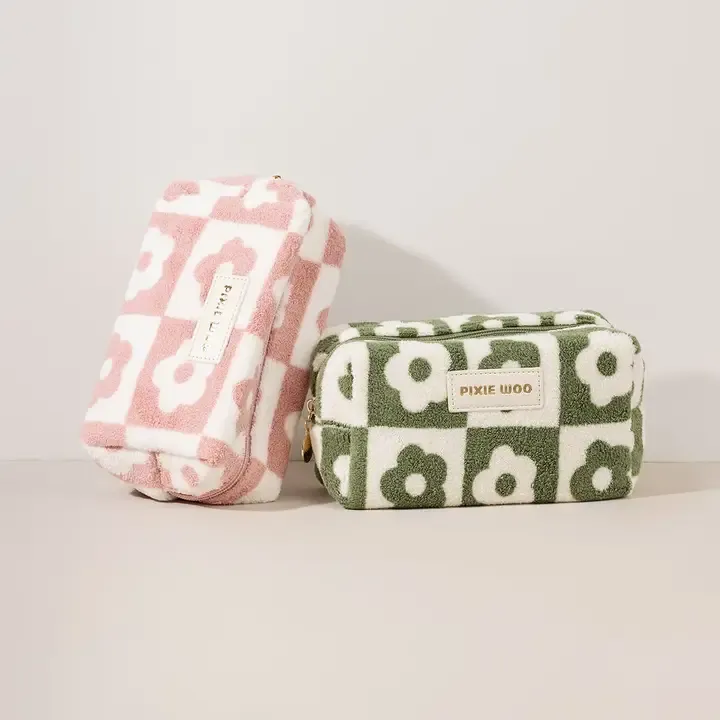 Plush Flower Accessories Bag